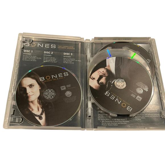 Bones 6 disc DVD set of the complete second season with 21 episodes - Picture 3 of 5